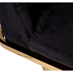 Стул обеденный велюровый черный с золотым каркасом Nobility варинант исполнения - 4 | Loft Concept в Казани