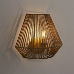 Бра с плетенным из пеньки абажуром Jutti H25 см варинант исполнения - 2 | Loft Concept в Казани