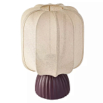 Настольная лампа с фактурным основанием и бежевым тканевым абажуром Modern Textured Table Lamp варинант исполнения - 1 | Loft Concept в Казани