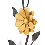 Бра черное с золотым цветком Bizarre Creation варинант исполнения - 1 | Loft Concept в Казани