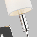 Бра с прямоугольным основанием и 2-мя белыми цилиндрическими льняными абажурами Feiss варинант исполнения - 2 | Loft Concept в Казани