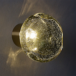 Бра с круглым плафоном из прозрачного стекла с пузырьками воздуха Effervia  варинант исполнения - 8 | Loft Concept в Казани