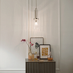 Подвесной светильник с прозрачным рифленым цилиндрическим плафоном Kichler варинант исполнения - 14 | Loft Concept в Казани