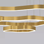 Люстра подвесная с 3-мя ассиметричными светодиодными лампами Golden Current варинант исполнения - 4 | Loft Concept в Казани