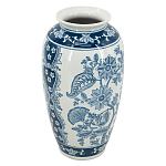Ваза с синим цветочным орнаментом Blue & White Ornament  варинант исполнения - 1 | Loft Concept в Казани