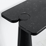 Консоль чёрная на 2-х конусообразных ножках Eros варинант исполнения - 2 | Loft Concept в Казани