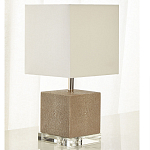 Настольная лампа деревянная с белым абажуром Wooden Table Lamp варинант исполнения - 1 | Loft Concept в Казани