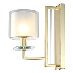 Бра с геометрическим каркасом из металла и цилиндрическим стеклянным плафоном Laurent варинант исполнения - 6 | Loft Concept в Казани