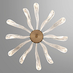 Люстра с крупными рельефным декором в виде лепестков 60 см Ethereal Bloom варинант исполнения - 4 | Loft Concept в Казани