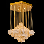 Люстра с фигурными подвесками из натурального камня Glowing Spheres варинант исполнения - 1 | Loft Concept в Казани