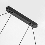 Светодиодная люстра Black LED Circle and Oval Lamp варинант исполнения - 3 | Loft Concept в Казани