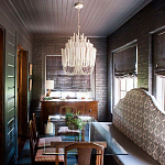 Люстра белая с несколькими ярусами деревянных палочек Bright Wooden Chandelier варинант исполнения - 5 | Loft Concept в Казани