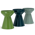 Приставной стол из керамики Manufacto Gray-green варинант исполнения - 3 | Loft Concept в Казани