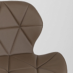 Стул с коричневым сиденьем из экокожи JEROEN варинант исполнения - 7 | Loft Concept в Казани