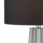 Настольная лампа с черно-белым узором Wavy Stripes варинант исполнения - 1 | Loft Concept в Казани