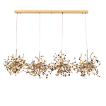 Люстра подвесная из четырех частей с металлическими круглыми элементами Terzani Argent варинант исполнения - 2 | Loft Concept в Казани