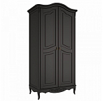 Шкаф черный из массива бука в стиле прованс Black Provence варинант исполнения - 3 | Loft Concept в Казани