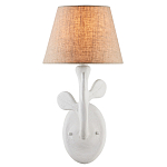 Бра с белым каркасом и тканевым абажуром Natural Stems варинант исполнения - 2 | Loft Concept в Казани