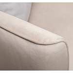 Диван двухместный раскладной светло-серый с кантом Pride варинант исполнения - 6 | Loft Concept в Казани