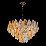 Люстра с многослойными белыми и прозрачными подвесками Character Chandelier варинант исполнения - 4 | Loft Concept в Казани