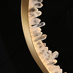 Подвесной светильник обрамленный элементами в виде кристаллов Smooth Shine варинант исполнения - 5 | Loft Concept в Казани