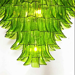 Люстра из семи ярусов зеленого стекла Independence варинант исполнения - 7 | Loft Concept в Казани