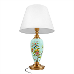 Настольная лампа голубая с изображением птиц Slip Away варинант исполнения - 3 | Loft Concept в Казани