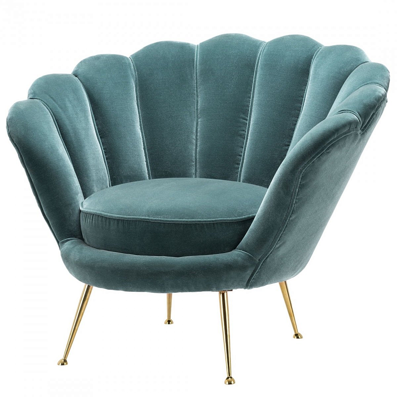 Кресло Eichholtz Chair Trapezium Turquoise Бирюзовый Латунь Кресло Eichholtz Chair Trapezium Turquoise Бирюзовый Латунь в Казани | Loft Concept