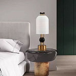 Настольная лампа в виде фонаря с белым фактурным абажуром Echoes of Light варинант исполнения - 7 | Loft Concept в Казани