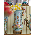 Ваза с птичкой из фарфора с бронзовыми элементами Garden of Eden варинант исполнения - 7 | Loft Concept в Казани