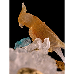 Люстра круглая на золотом каркасе с птичками и цветочным декором Miscellaneous herbs варинант исполнения - 3 | Loft Concept в Казани