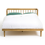 Кровать из массива дуба с пружинным блоком Mateta варинант исполнения - 2 | Loft Concept в Казани