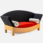 Дизайнерский диван с двумя подушками-валиками Poltronova Mitzi Sofa варинант исполнения - 3 | Loft Concept в Казани