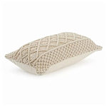 Чехол на подушку с макраме бежевого цвета Macrame варинант исполнения - 1 | Loft Concept в Казани