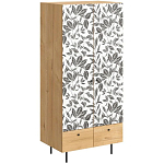 Шкаф с принтом Leaf bouquet варинант исполнения - 1 | Loft Concept в Казани