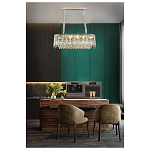 Люстра овальная с хрустальными подвесками Roul Crystal Light варинант исполнения - 8 | Loft Concept в Казани