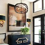 Люстра черная из эллиптических элементов Overlapping Orbits варинант исполнения - 2 | Loft Concept в Казани