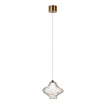 Подвесной светильник с плафоном из фактурного прозрачного стекла Light Ensemble варинант исполнения - 3 | Loft Concept в Казани