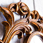 Зеркало настенное с рамой цвета античная бронза Classic Ornament Mirror варинант исполнения - 4 | Loft Concept в Казани