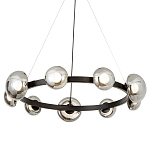 Светодиодная кольцевая люстра IONA Сhandelier black варинант исполнения - 1 | Loft Concept в Казани