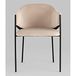 Стул Brace велюр молочный варинант исполнения - 4 | Loft Concept в Казани