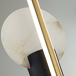 Бра с круглым плафоном из алебастра и бронзовой декоративной стрекозой 65 Alaris  варинант исполнения - 6 | Loft Concept в Казани