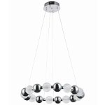 Светодиодная кольцевая люстра Crystal Globule Chrome Chandelier варинант исполнения - 2 | Loft Concept в Казани