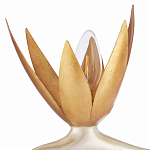 Торшер с 3-мя плафонами в виде цветов Golden Bird of Paradise варинант исполнения - 1 | Loft Concept в Казани