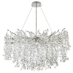 Люстра с хрустальными подвесками на металлических ветках Fairytree Light Silver Chandelier 18 варинант исполнения - 2 | Loft Concept в Казани