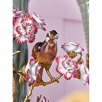 Ваза с птицами и цветами из фарфора с бронзовыми элементами Garden of Eden варинант исполнения - 7 | Loft Concept в Казани