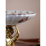 Чаша с цветочным орнаментом на ножке в виде бронзового ангела Eden Garden варинант исполнения - 8 | Loft Concept в Казани