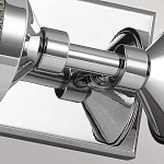 Бра для ванных комнат горизонтальное с 2-мя прозрачными рифлеными цилиндрическими плафонами Feiss варинант исполнения - 3 | Loft Concept в Казани