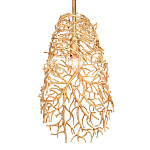 Подвесной светильник золотой в виде кораллов Coral Decor варинант исполнения - 2 | Loft Concept в Казани