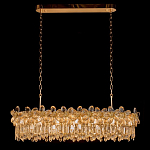 Люстра с декоративными элементами в виде крупных хрустальных цветов Palace Gardens варинант исполнения - 1 | Loft Concept в Казани